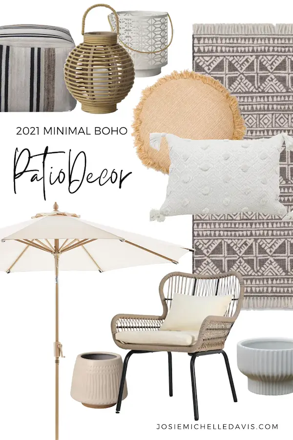 Affordable Minimalist Boho Decor for Your Patio