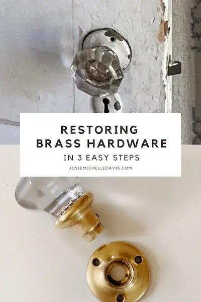 Cleaning brass hardware