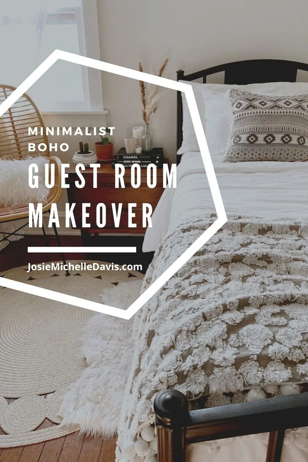 Bohemian Neutral Guest Room Inspiration