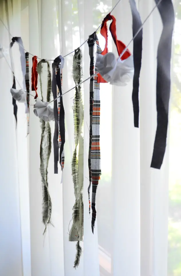 Recycled Fall Fabric Garland